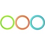 Flying Disc for Kids Adults 11 inch Flying Ring, 3 Pack Beach Backyard Sports Play Soft Discs，Best Sport Outdoor Tossing Toy Gift for 4+ Year Old Boys Girls Family 3PCS (Yellow，Orange & Turquoise)