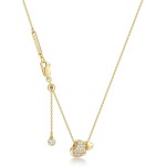 ASHINE 14K Gold Plated Double Heart Necklace with Cubic Zirconia, Cute Dainty Love Heart Necklace For Women Valentines Day