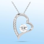 LAZYGIFT Necklace to My Wife Gift for Soulmate From Lover Husband Amazing Forever Love Necklace Jewelry Present for My Sweet Heart