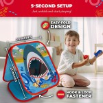Swooc Games® - Shark Frenzy™ | 2-in-1 Bean Bag Toss Game for Kids | 5-Second Setup Toddler Party Games for Kids | Toddler Outdoor Fun | Corn Hole Shark Toys for Boys | Cornhole Game Set Outside Swooc Games® - Shark Frenzy™ | 2-in-1 Bean Bag Toss Game for Kids | 5-Second Setup Toddler Party Games for Kids | Toddler Outdoor Fun | Corn Hole Shark Toys for Boys | Cornhole Game Set Outside