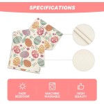 Artoid Mode Watercolour Easter Eggs Table Runner, Seasonal Spring Kitchen Dining Table Decoration for Home Party Decor 13x72 Inch