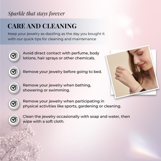 La Joya Diamond Tennis Bracelets for Women | 10K White - Yellow Gold | 2-5 CT. TW. Lab Grown Diamond Bracelet | Secure Push Button Box Clasp