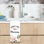 Memaw Gifts Kitchen Towels, Gifts for Memaws Hand Towels, Memaw Gifts from Grandkids, World’s BestMemaw Dish Towels Tea Towels for Kitchen, Grandma Home Bathroom Decor, 16x24In