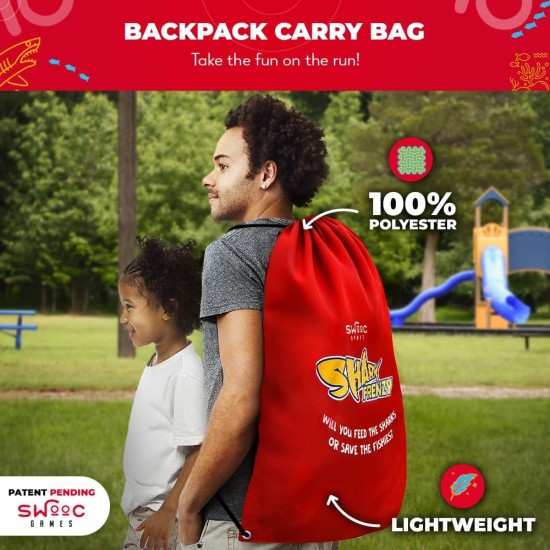 Swooc Games® - Shark Frenzy™ | 2-in-1 Bean Bag Toss Game for Kids | 5-Second Setup Toddler Party Games for Kids | Toddler Outdoor Fun | Corn Hole Shark Toys for Boys | Cornhole Game Set Outside Swooc Games® - Shark Frenzy™ | 2-in-1 Bean Bag Toss Game for Kids | 5-Second Setup Toddler Party Games for Kids | Toddler Outdoor Fun | Corn Hole Shark Toys for Boys | Cornhole Game Set Outside