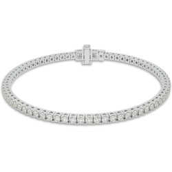 La Joya Diamond Tennis Bracelets for Women | 10K White - Yellow Gold | 2-5 CT. TW. Lab Grown Diamond Bracelet | Secure Push Button Box Clasp