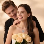 Rose Birthstone Heart Necklaces for Women S925 Sterling Silver I Love You Jewelry Gift for Women Birthday Wedding Anniversary, Mother’s Day Gifts for Mom, Mother, Wife, Girlfriend with Birthstone Pendent Necklace