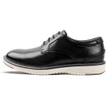 Men's Casual Dress Shoes Comfortable Business Casual Dress Sneakers for Men Lightweight Oxford Derby Shoes for Work Office Standing All Day Walking（Black+Brown）