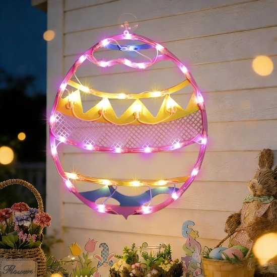 17" 35LED Lighted Pink Easter Egg Decor - UL Certified, Sweet Warm Glow, Window & Hanging Decor, Home Office Accent, Elegant Gift Box Packed 17" 35LED Lighted Pink Easter Egg Decor - UL Certified, Sweet Warm Glow, Window & Hanging Decor, Home Office Accent, Elegant Gift Box Packed