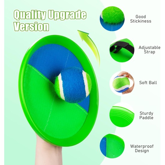 Toss and Catch Ball Game - Ideal Outdoor Beach, Pool & Yard Toy for Toddlers and Kids Ages 4, 5, 6, 7, 8+, Perfect for Boys Girls - Great Birthday Gift & Stocking Stuffers