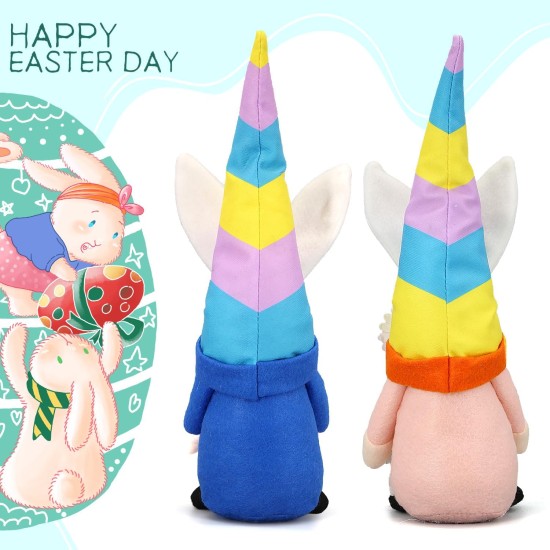 Lovinland Easter Decorations - Bunny Gnomes Decor for Home, Indoor, Tiered Tray, Office, Desk - Spring Rabbit Stuffed Centerpiece Table - Easter Basket Stuffers Essentials for Women - Gnome Gifts Lovinland Easter Decorations - Bunny Gnomes Decor for Home, Indoor, Tiered Tray, Office, Desk - Spring Rabbit Stuffed Centerpiece Table - Easter Basket Stuffers Essentials for Women - Gnome Gifts