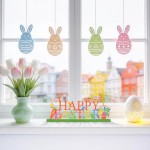 Metal Holiday Table Sign Decor, Decorations Tabletop Centerpiece for Home, Office, Shelf, Tiered Tray, Mantel, Indoor, Happy Easter