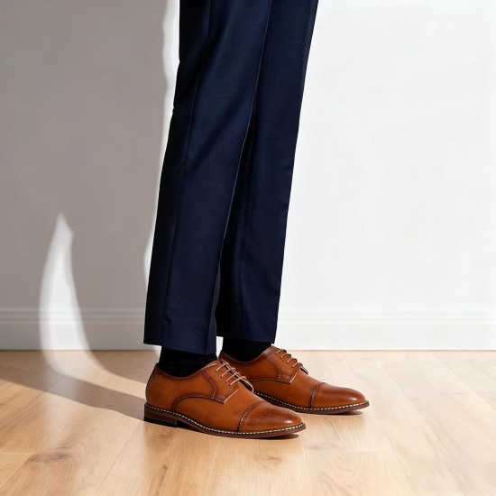 Vostey Men's Dress Shoes Classic Formal Business Cap Toe Wingtip Oxfords Lace Up Derby Shoes Vostey Men's Dress Shoes Classic Formal Business Cap Toe Wingtip Oxfords Lace Up Derby Shoes