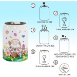 Easter Decor Wax Warmer, Easter Eggs Bunny Easter Decorations for Home Livingroom Kitchen Bathroom, Easter Spring Women Gifts, Ceramic Melt Warmer for Oil Candle, Electric Warmer Gifts