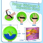 Sticky Toss and Catch Ball Game Set - Kids & Toddlers Outdoor Indoor Activity Toys for Boys Girls 3 4 5 6 7 8-12 Year Old - Great Games for Beach Pool Yard - Birthday Gifts Easter Basket Stuffers