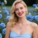 Rose Birthstone Heart Necklaces for Women S925 Sterling Silver I Love You Jewelry Gift for Women Birthday Wedding Anniversary, Mother’s Day Gifts for Mom, Mother, Wife, Girlfriend with Birthstone Pendent Necklace