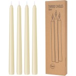4 Pack Ivory Taper Candles - Taper Candles 10 Inch Dripless, Smokeless & Unscented - 8 Hours Long Burning - Hand Poured Tall Candlesticks - Ideal for Weddings, Dinner Parties, and Home Decor