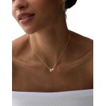 ASHINE 14K Gold Plated Double Heart Necklace with Cubic Zirconia, Cute Dainty Love Heart Necklace For Women Valentines Day
