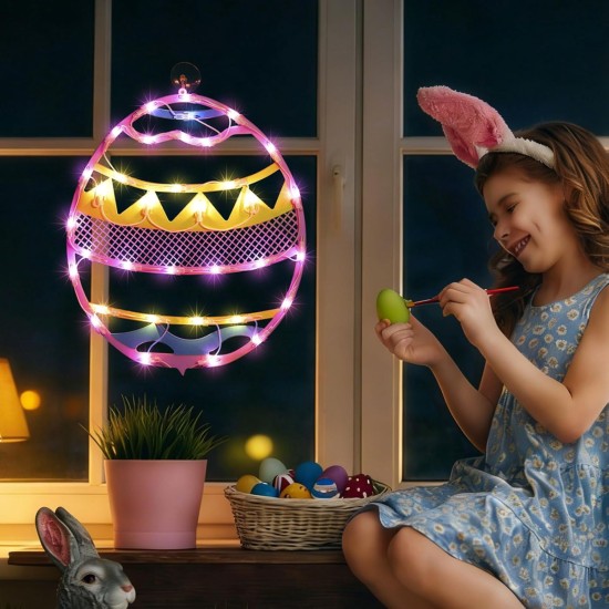 17" 35LED Lighted Pink Easter Egg Decor - UL Certified, Sweet Warm Glow, Window & Hanging Decor, Home Office Accent, Elegant Gift Box Packed 17" 35LED Lighted Pink Easter Egg Decor - UL Certified, Sweet Warm Glow, Window & Hanging Decor, Home Office Accent, Elegant Gift Box Packed