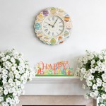 Metal Holiday Table Sign Decor, Decorations Tabletop Centerpiece for Home, Office, Shelf, Tiered Tray, Mantel, Indoor, Happy Easter