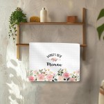 Memaw Gifts Kitchen Towels, Gifts for Memaws Hand Towels, Memaw Gifts from Grandkids, World’s BestMemaw Dish Towels Tea Towels for Kitchen, Grandma Home Bathroom Decor, 16x24In