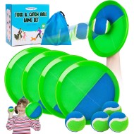 Toss and Catch Ball Game - Ideal Outdoor Beach, Pool & Yard Toy for Toddlers and Kids Ages 4, 5, 6, 7, 8+, Perfect for Boys Girls - Great Birthday Gift & Stocking Stuffers