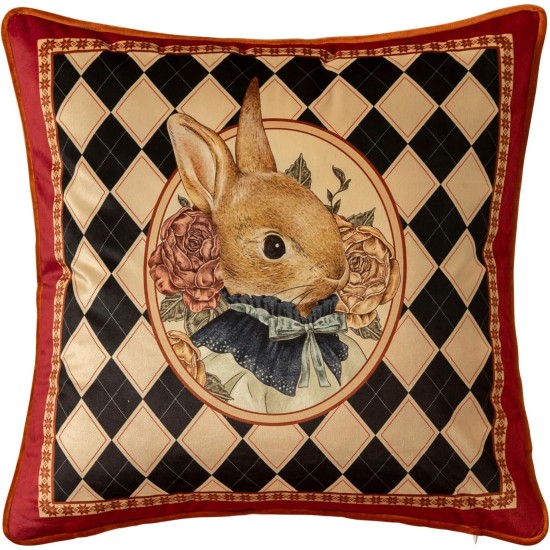 Easter Bunny Checkered Pillow Cover Decorations, Velvet Euro Sham Covers Decorative Throw Pillow Covers 18x18 for Couch Sofa Bed Home Decor Easter Bunny Checkered Pillow Cover Decorations, Velvet Euro Sham Covers Decorative Throw Pillow Covers 18x18 for Couch Sofa Bed Home Decor