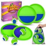 Sticky Toss and Catch Ball Game Set - Kids & Toddlers Outdoor Indoor Activity Toys for Boys Girls 3 4 5 6 7 8-12 Year Old - Great Games for Beach Pool Yard - Birthday Gifts Easter Basket Stuffers