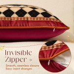 Easter Bunny Checkered Pillow Cover Decorations, Velvet Euro Sham Covers Decorative Throw Pillow Covers 18x18 for Couch Sofa Bed Home Decor Easter Bunny Checkered Pillow Cover Decorations, Velvet Euro Sham Covers Decorative Throw Pillow Covers 18x18 for Couch Sofa Bed Home Decor