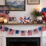 4“ Patriotic Decorations Gnomes for Memorial Day Decorations,Gnomes Statues, 4th of July Decorations for Home Decor, Stars and Stripes Gnomes Figurines for Office Living Room Bedroom Garden