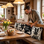 Easter Pillow Covers 18x18 Set of 4, Happy Easter Decor with Rabbit & Eggs Pattern, Spring Decorative Throw Covers for Sofa Couch Living Room Home Decor Easter Pillow Covers 18x18 Set of 4, Happy Easter Decor with Rabbit & Eggs Pattern, Spring Decorative Throw Covers for Sofa Couch Living Room Home Decor