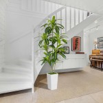 Artificial Dracaena Tree 6ft Tall - Green Silk Realistic Fake Plants for Office Home Living Room Bedroom Decor Indoor Outdoor with Pot Large House Faux Floor Plants