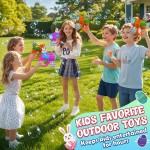 Kids Bubble Gun Toys, 2 Pack Bunny Bubble Blowers with 10 Bubble Solution Refills, Automatic Bubble Machine for Toddlers Age 3+, Outdoor Party & Easter Gifts for Boys Girls Kids Bubble Gun Toys, 2 Pack Bunny Bubble Blowers with 10 Bubble Solution Refills, Automatic Bubble Machine for Toddlers Age 3+, Outdoor Party & Easter Gifts for Boys Girls