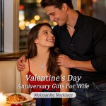 Moissanite Necklace for Women, 1CT Sterling Silver Diamond-like Jewelry, Valentine's Day, Anniversary Birthday Christmas Gift for Girlfriend, Mom