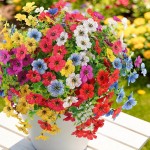 Artificial Flowers Outdoors Spring Faux Flowers UV Resistant Fake Plastic Greenery Plnats Outside Bulk for Garden Hanging Planter Patio Home Decor, 24 Bundles (Multicolor) Artificial Flowers Outdoors Spring Faux Flowers UV Resistant Fake Plastic Greenery Plnats Outside Bulk for Garden Hanging Planter Patio Home Decor, 24 Bundles (Multicolor)