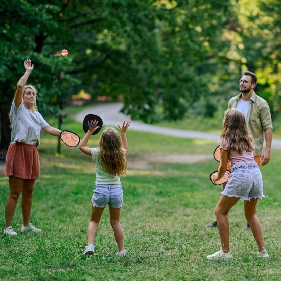 Toss and Catch Ball Set Kids Toddler Baseball Glove, Easter Basket Stuffers Yard Outdoor Outside Games for Kids Family, Beach Pool Toys for 3 4 5 6 7 8-12 Year Old Boys Girls Birthday Gifts