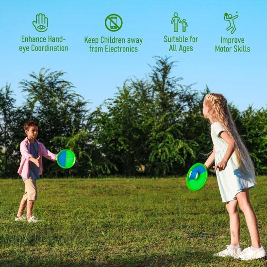 Toss and Catch Ball Game - Ideal Outdoor Beach, Pool & Yard Toy for Toddlers and Kids Ages 4, 5, 6, 7, 8+, Perfect for Boys Girls - Great Birthday Gift & Stocking Stuffers