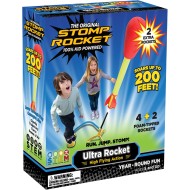 Stomp Rocket Ultra Rocket Launcher for Kids, 6 Rockets - Fun Backyard & Outdoor Kids Toys Gifts for Boys & Girls - High Flying Toy Foam Blaster Set - Multi-Player Adjustable Launch Stand