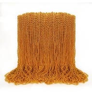 100PCS Mardi Gras Beads, Orange Bead Toy Necklaces Party Favors, 33" Necklaces Costume Accessories, Festival Parade Throw Accessories Mardi Gras Halloween Wedding Celebrations Decor