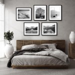 Americanflat 18x22 Picture Frame with Polished Plexiglass - Set of 5 - Use as 14x18 Frame with Mat or Display 18x22 Photo Without Mat - Galleria Collection - Picture Frames for Wall Display - Black